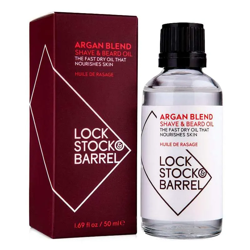 Lock Stock & Barrel Argan Blend Rasier- und Bartöl 50ml