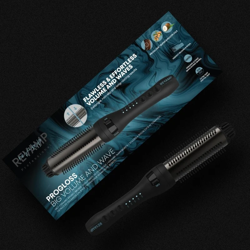 Revamp Progloss Volumen & Wellen Keramik Wärmebürste 38mm