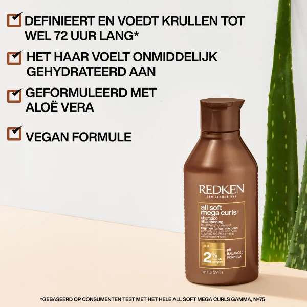 Redken All Soft Mega Locken Shampoo 300ml