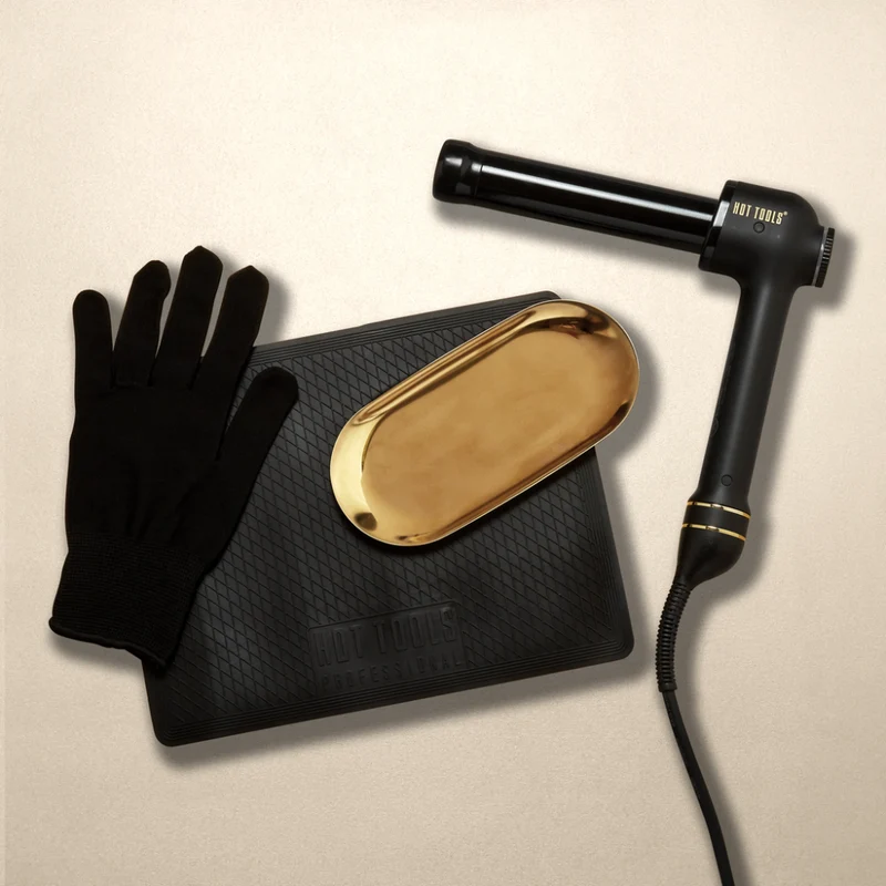 Hot Tools Professional Lockenstab Schwarz Gold 25mm