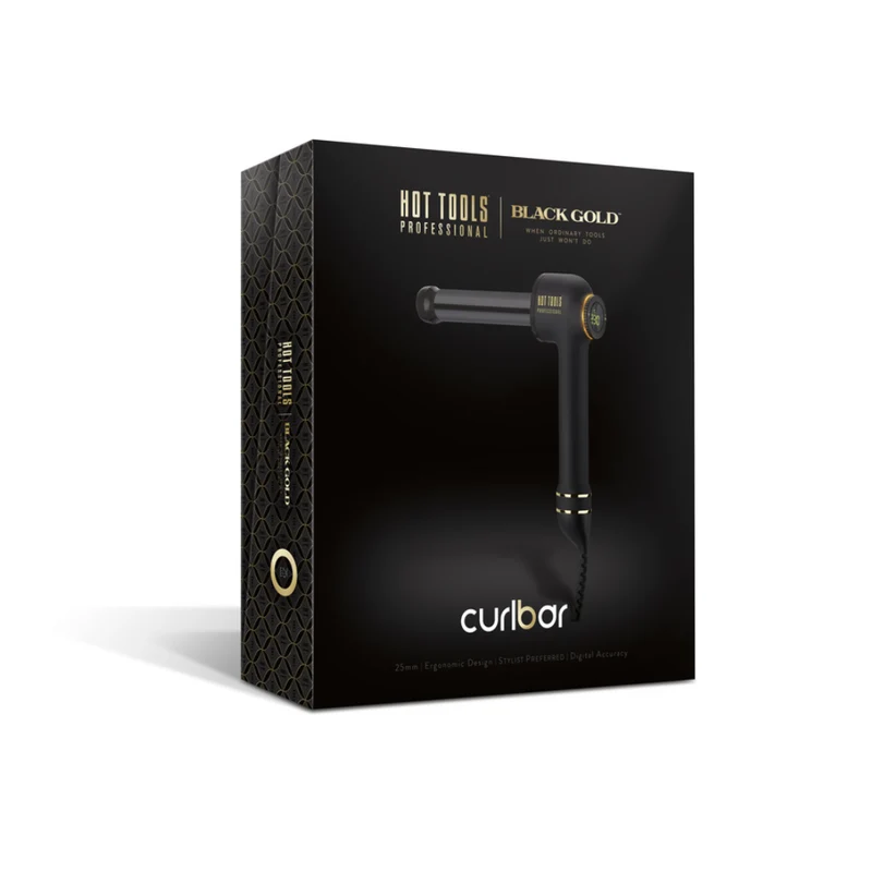 Hot Tools Professional Lockenstab Schwarz Gold 25mm