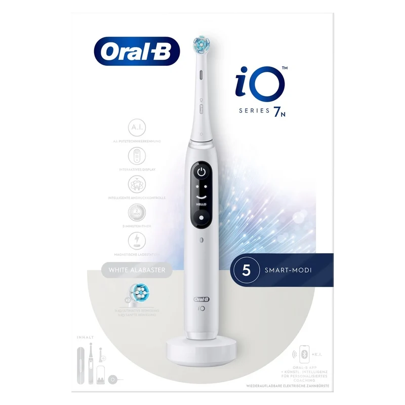 Oral-B Zahnbürste Magnet-Technologie iO Series 7N Alabast
