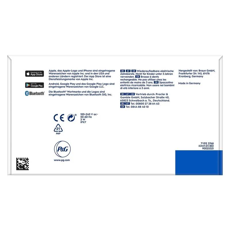 Oral-B Zahnbürste Magnet-Technologie iO Series 7N Alabast