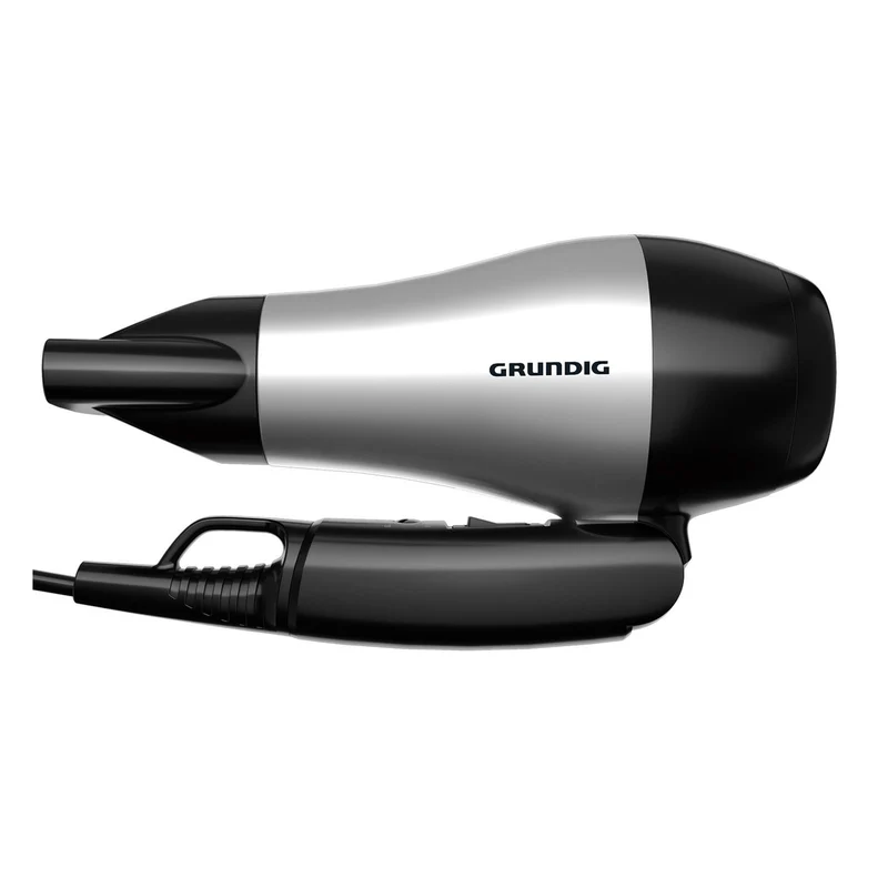 Grundig HD 2200 Haartrockner mit Klappgriff 1200W Silber, Schwarz