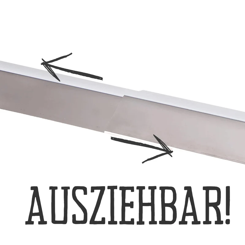 ALL’GRILL Universal Flammschutzblech, ausziehbar 13,5cm