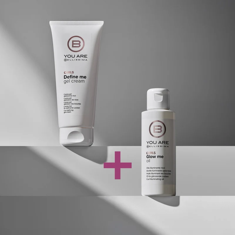 Kit styling capelli ricci con crema-gel definizione Define Me Cream-Gel e olio illuminante Glow Me Oil