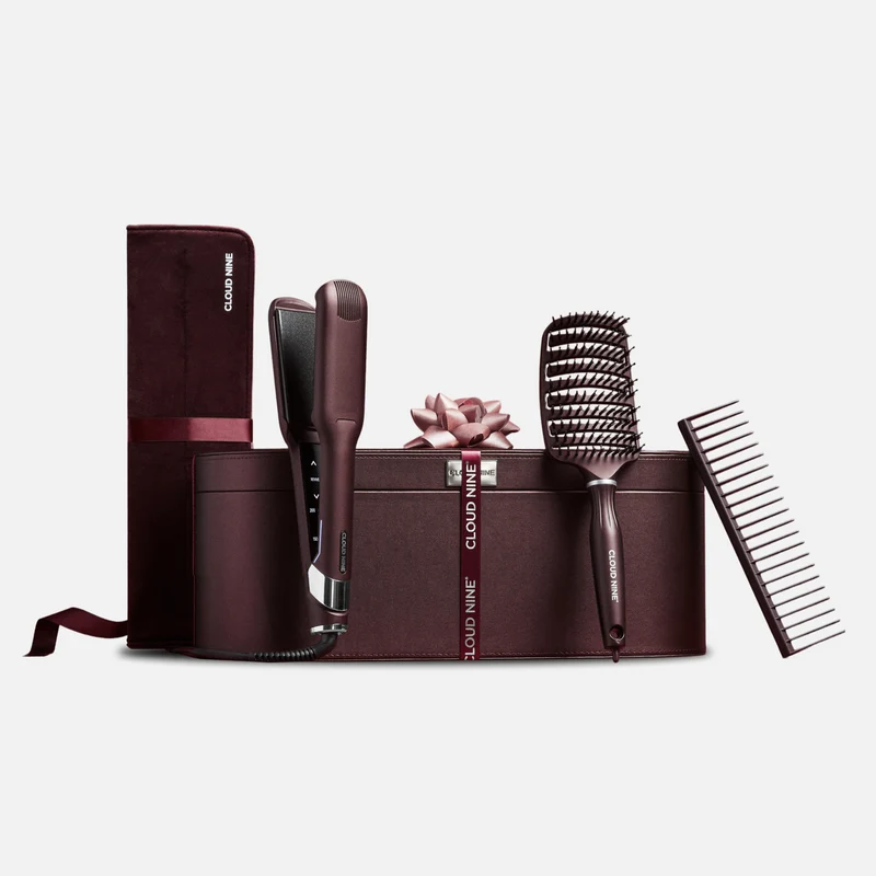 Luxury Dark Burgundy Wide Iron Glätteisen