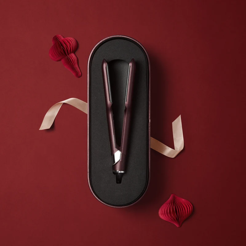 Luxury Dark Burgundy Wide Iron Glätteisen