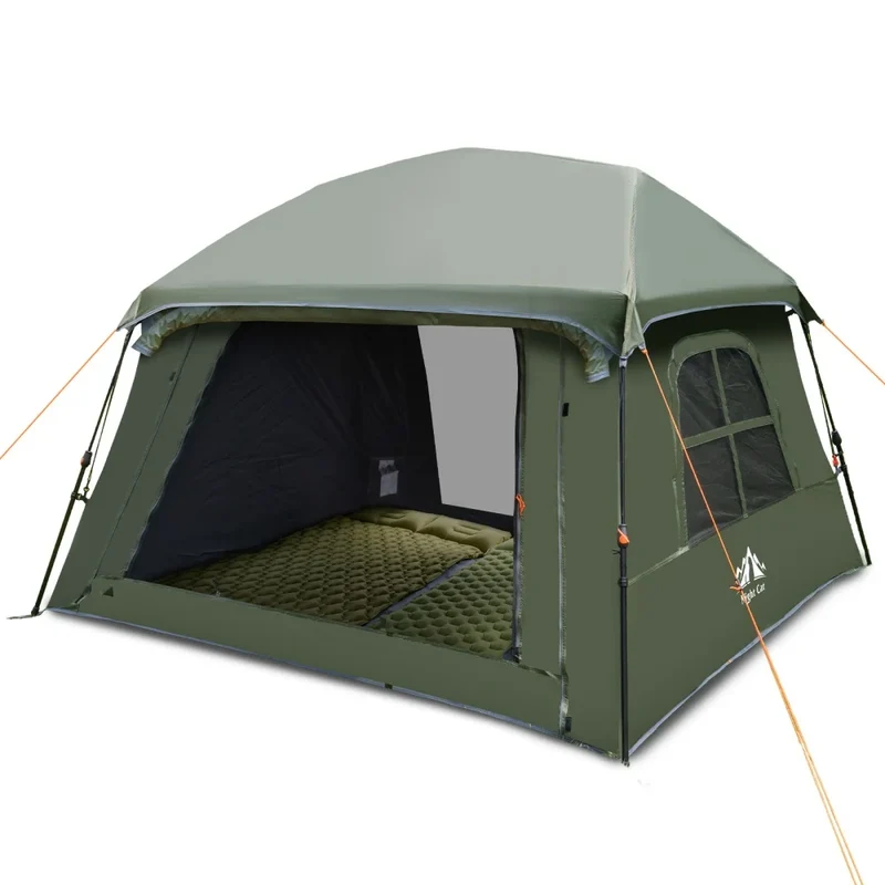 Night Cat Pop Up Blackout Waterproof Camping Tent With Rainfly