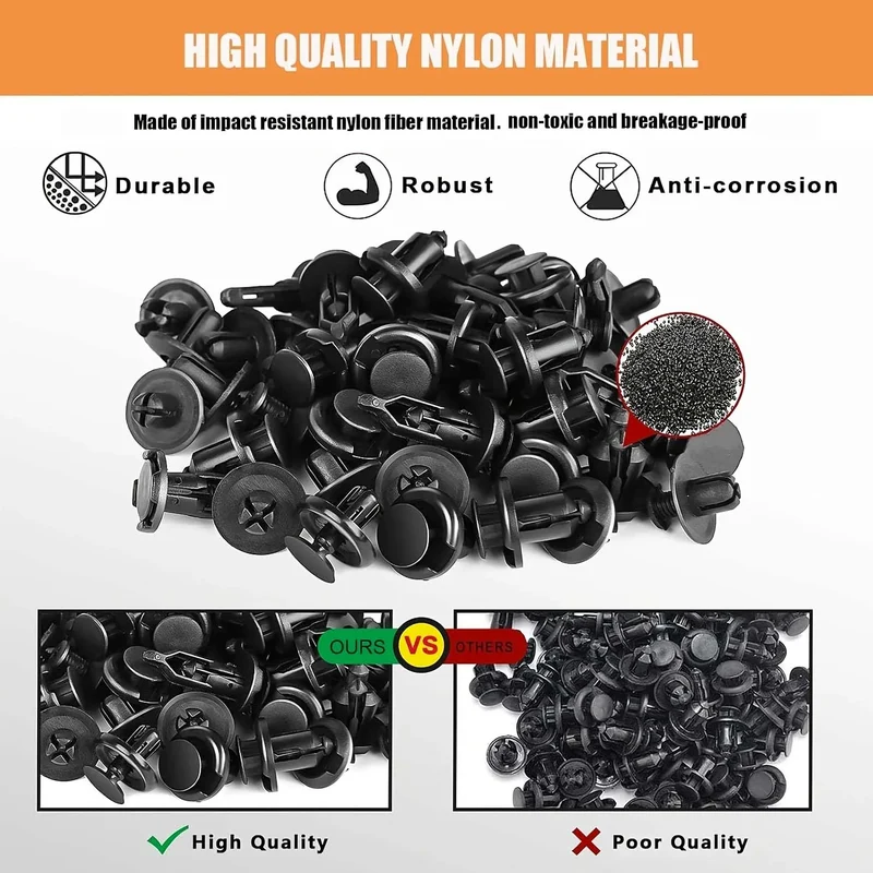Universal Car Clip And Fastener Kit With Removal Tools
