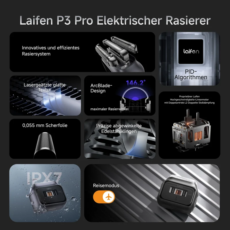 LAIFEN P3 Pro Rasierer Aluminum