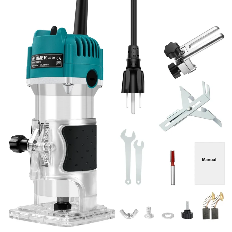 Electric Wood Router Trimmer for Precision Milling and Engraving