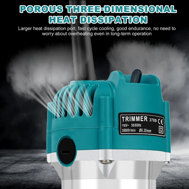 Electric Wood Router Trimmer for Precision Milling and Engraving