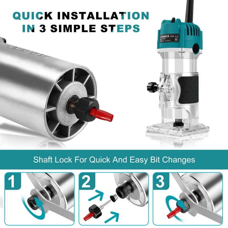Electric Wood Router Trimmer for Precision Milling and Engraving