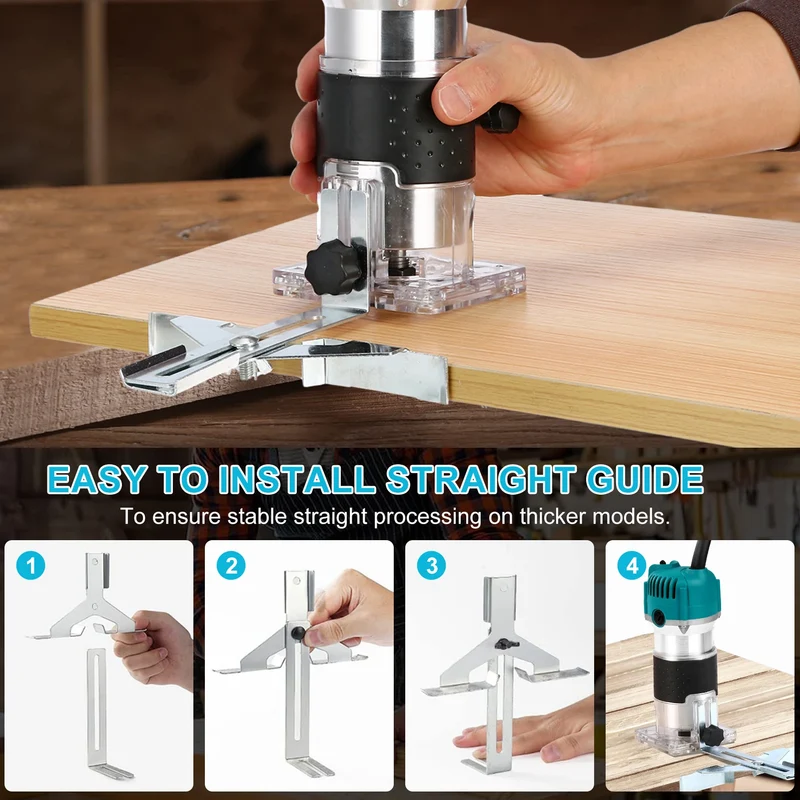 Electric Wood Router Trimmer for Precision Milling and Engraving