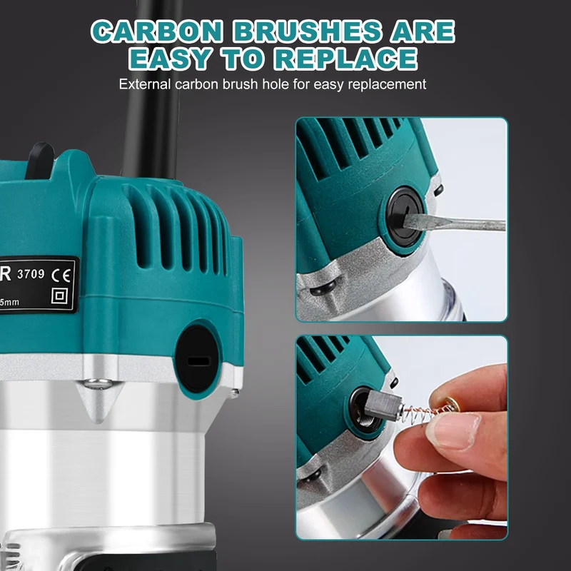 Electric Wood Router Trimmer for Precision Milling and Engraving