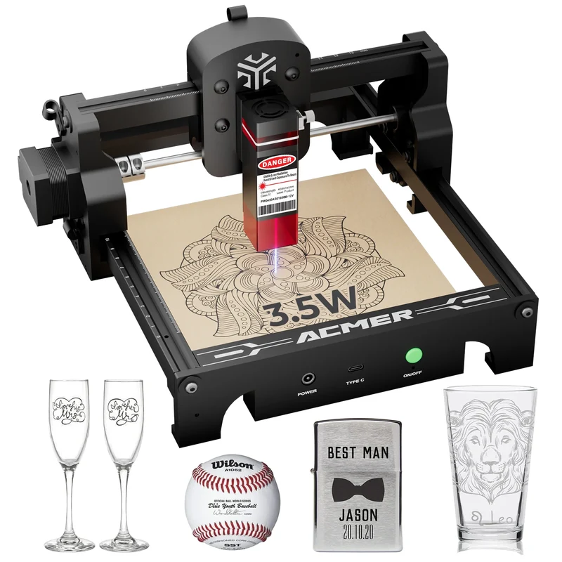 ACMER Portable Laser Engraver and Cutter for Wood and Acrylic