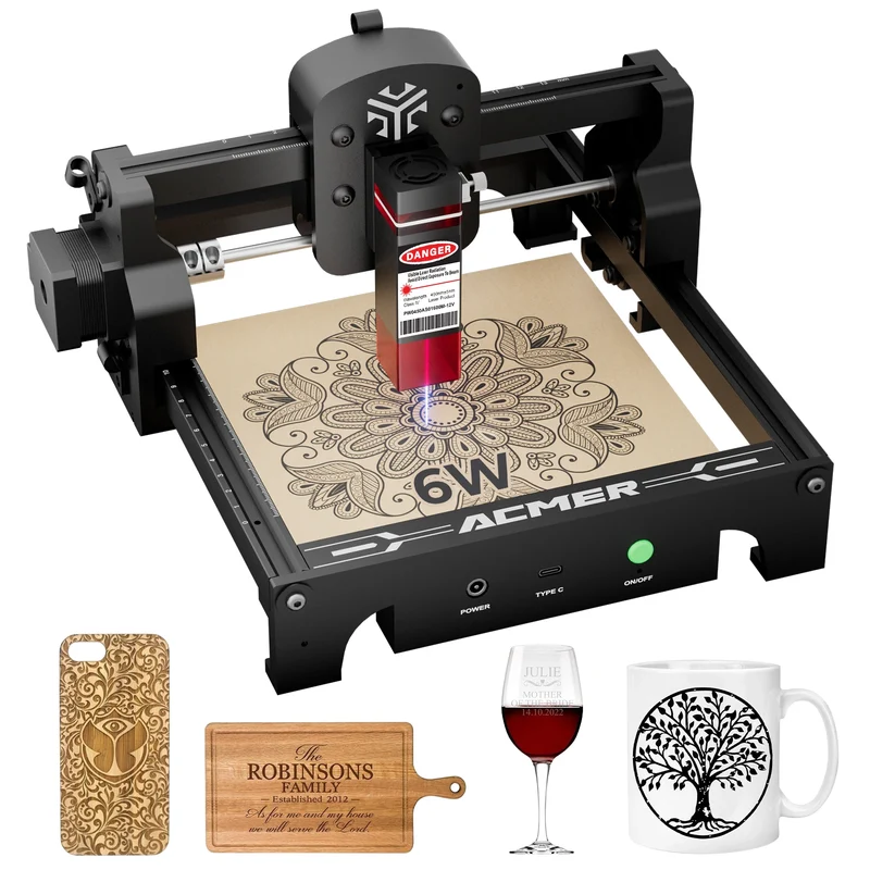 ACMER Portable Laser Engraver and Cutter for Wood and Acrylic