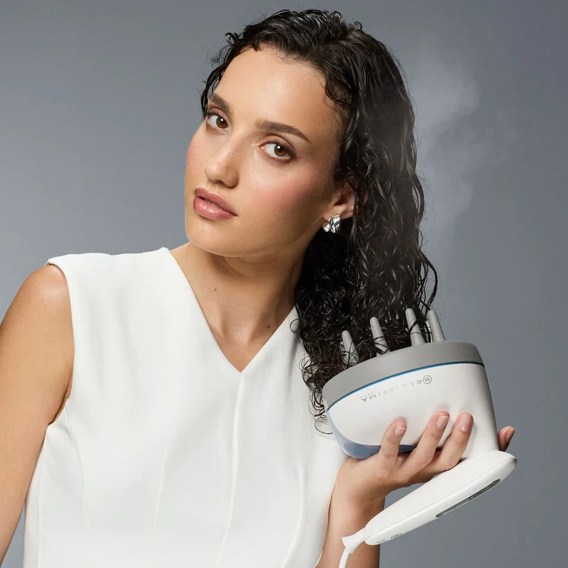 Kit diffusore ad aria calda XL con ioni Diffon® Supreme Deluxe e diffusore di vapore per capelli ricci e mossi Steam Ritual®