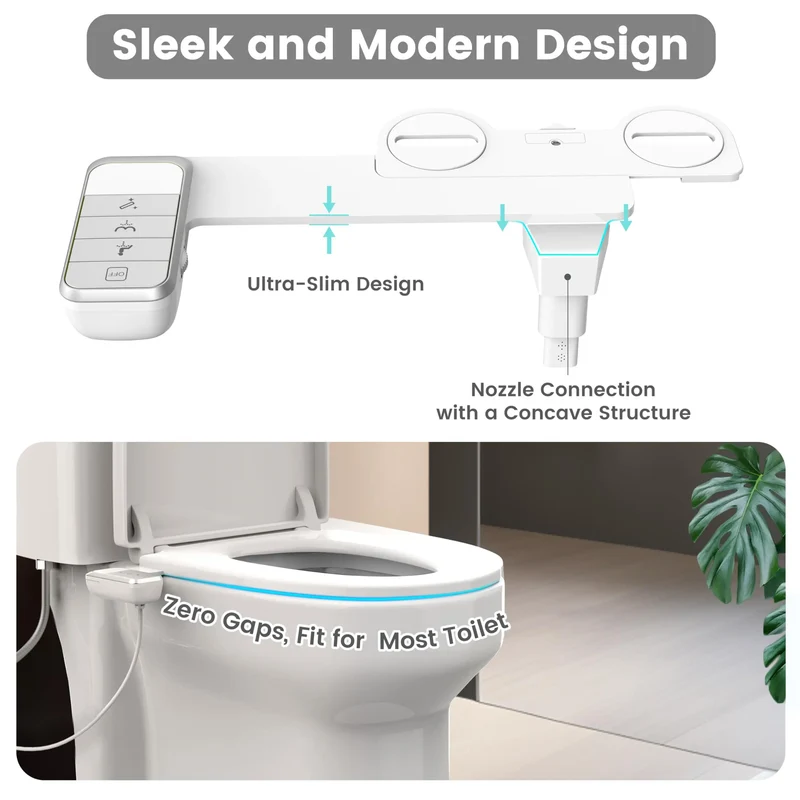 Non Electric Self Cleaning Bidet Attachment For Existing Toilets