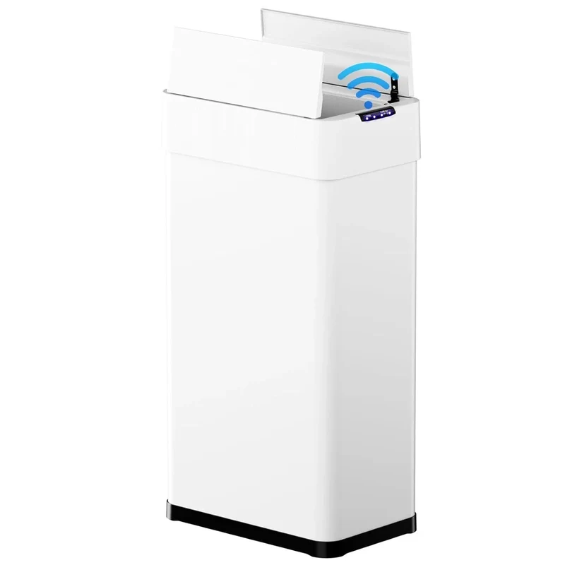 13.2-21.1Gal (50-80L) Motion Sensor Trash Can for Kitchen Stainless Steel Garbage Can Gal Automatic Garbage Smart Bin