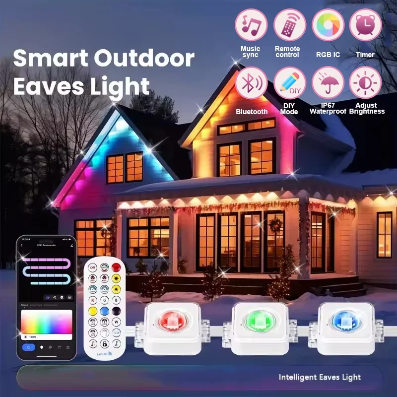 MIMIRGB Smart RGBIC Permanent Outdoor Lights With Scene Modes