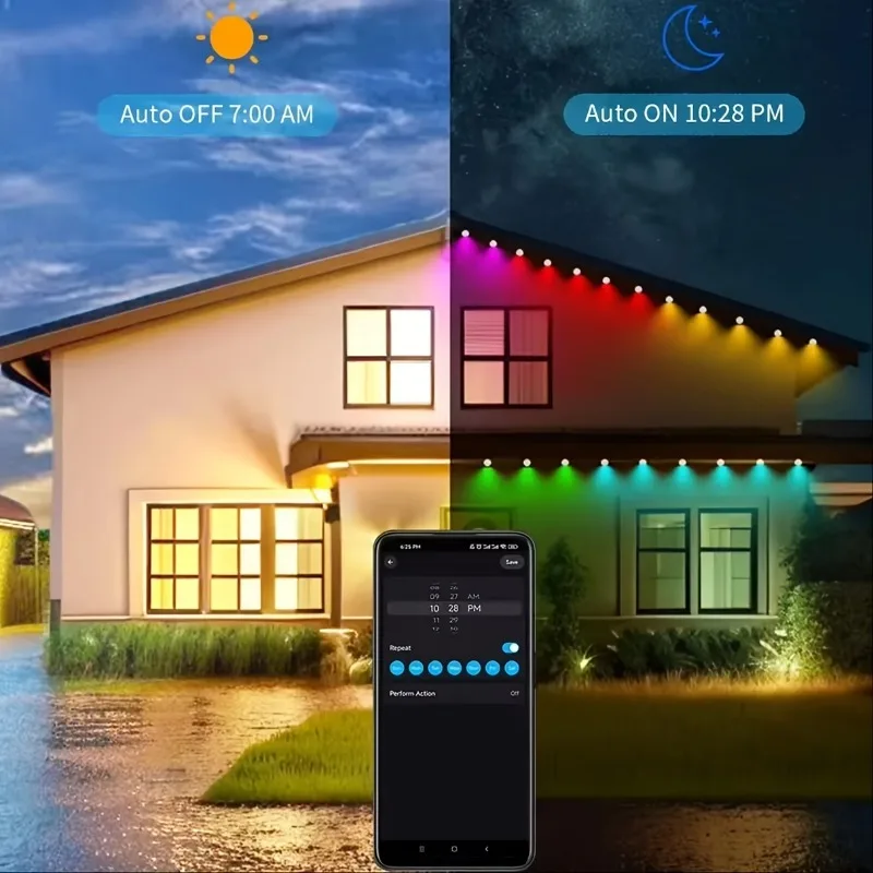 MIMIRGB Smart RGBIC Permanent Outdoor Lights With Scene Modes