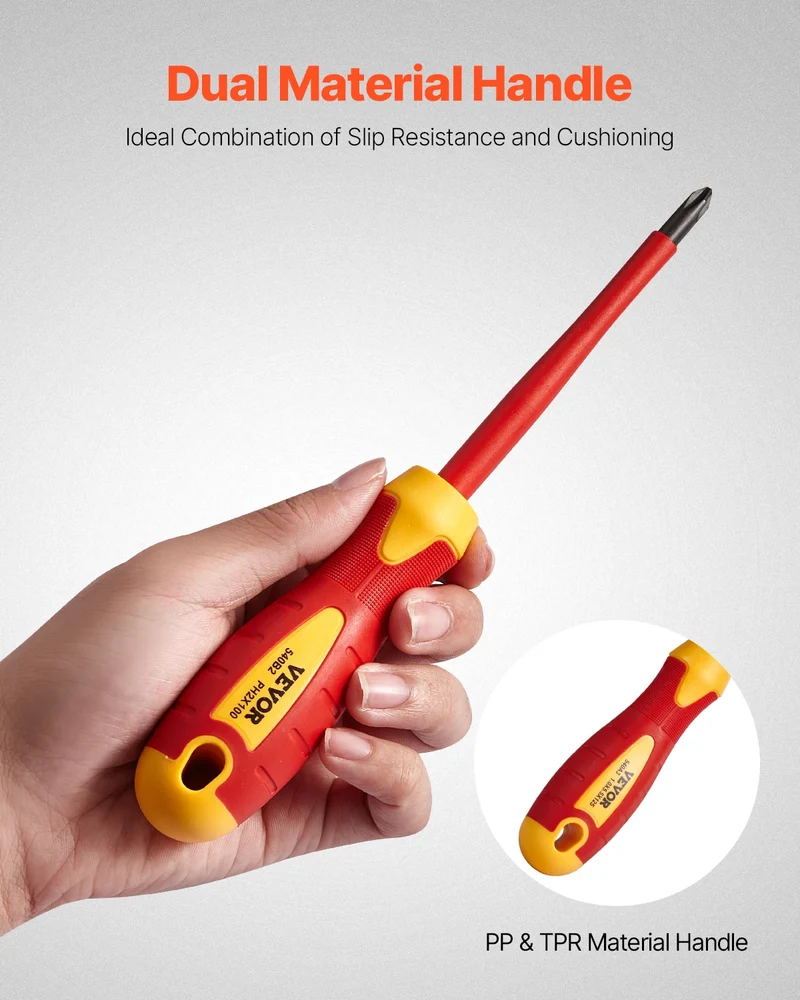 SucceBuy Professional Insulated Screwdriver Set for Electrical Work
