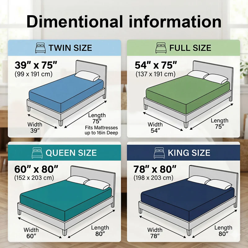 Quilted Waterproof Mattress Cover With Breathable Stain Resistant Fabric