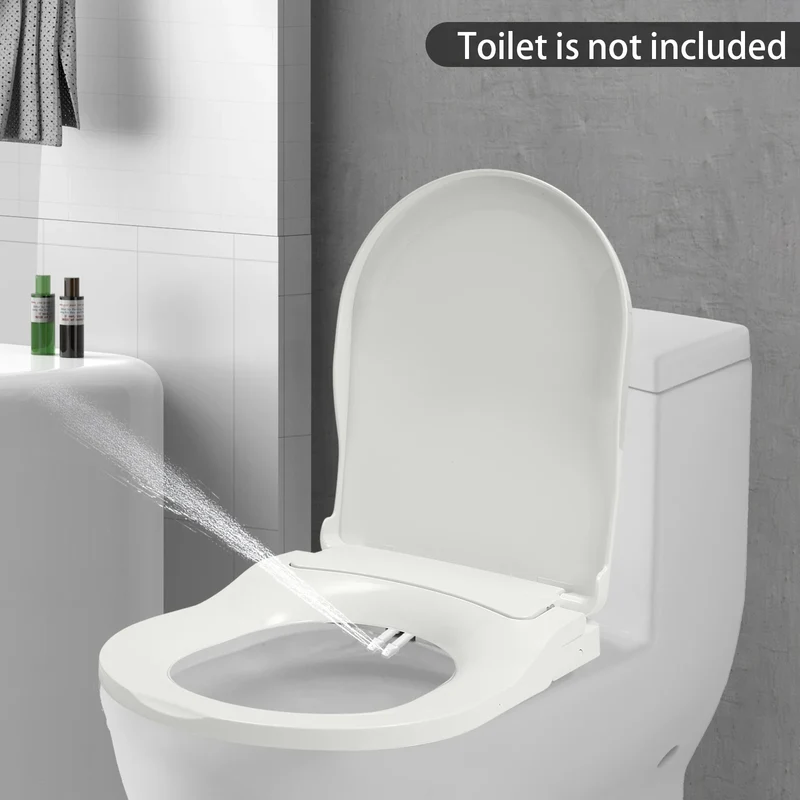 Non Electric Bidet Toilet Seat With Dual Nozzle Cleaning System
