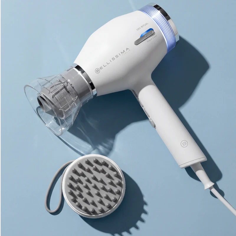 Kit asciugacapelli professionale con ossigeno attivo Oxy Ritual® e spazzola per massaggio al cuoio capelluto Scalp Care