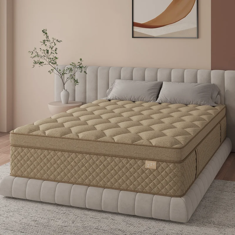12"14" Gel Memory Foam Hybrid Pocket Spring Mattress Twin Full Queen King Bed Mattress In A Box, Medium Firm Motion Isolation