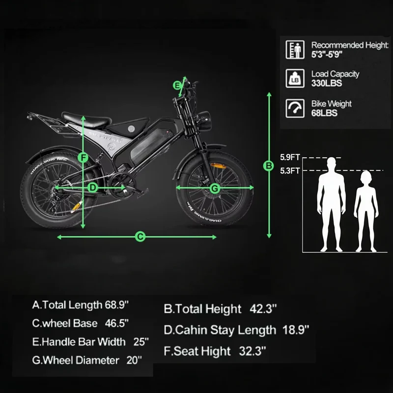 Singletrack Fat Tire Off Road Electric Bicycle With Suspension Fork