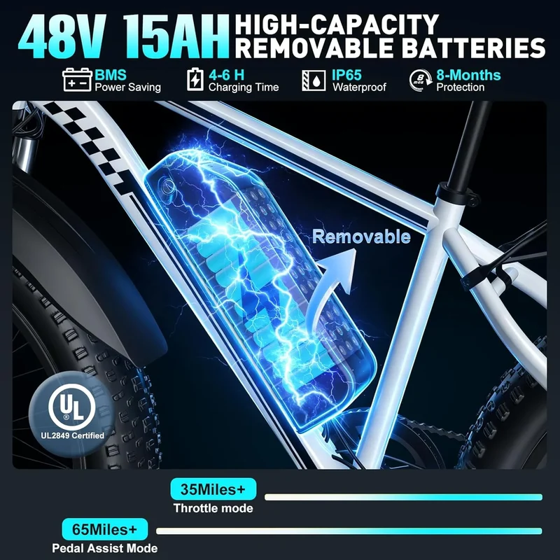 OBX 1000W Electric Mountain Bike With Long Range Battery
