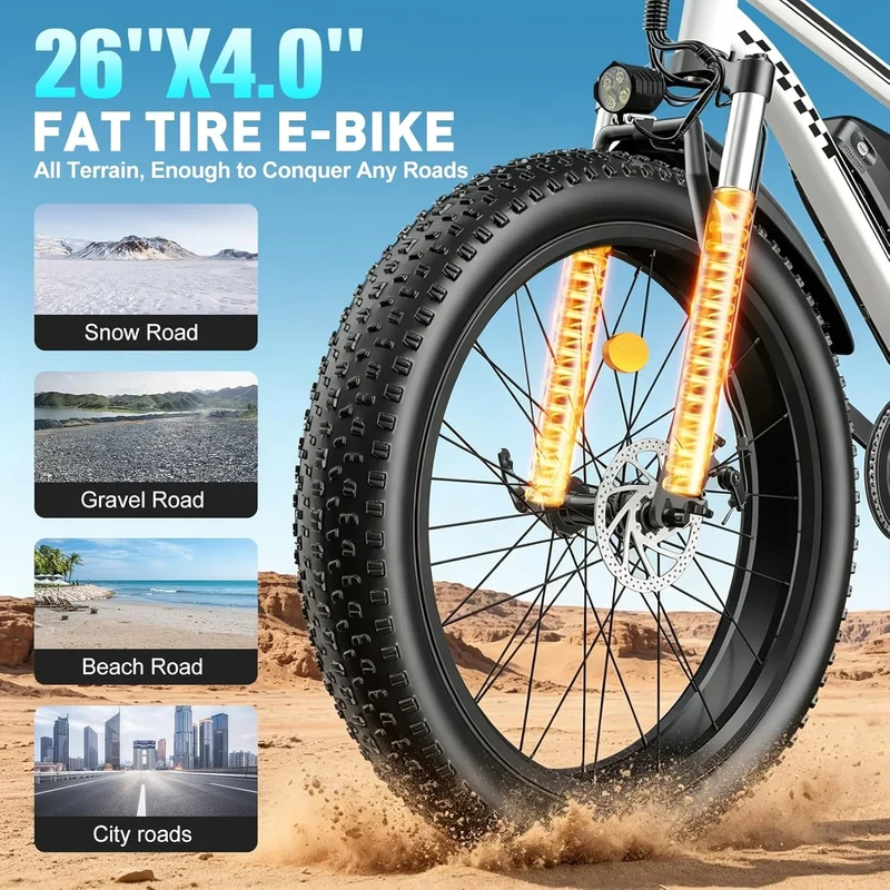OBX 1000W Electric Mountain Bike With Long Range Battery