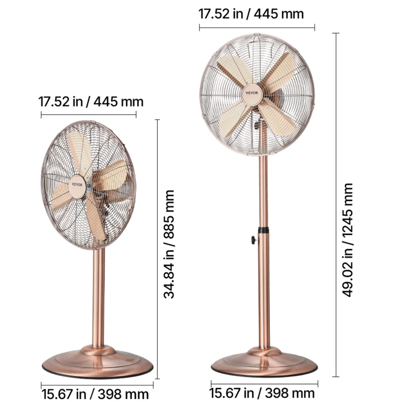 SucceBuy Industrial Oscillating Pedestal Fan With Remote Control