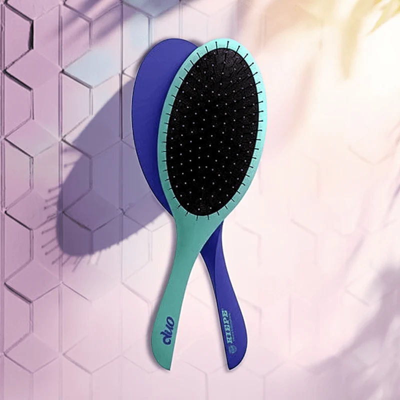 Kiepe professionelle Haarbürste 2 teilig mit Magnetsystem grün/lila