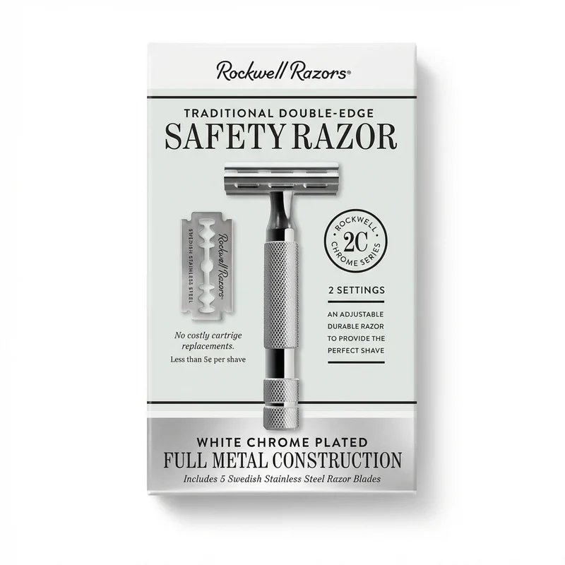 Rockwell 2C Safety Razor Silber