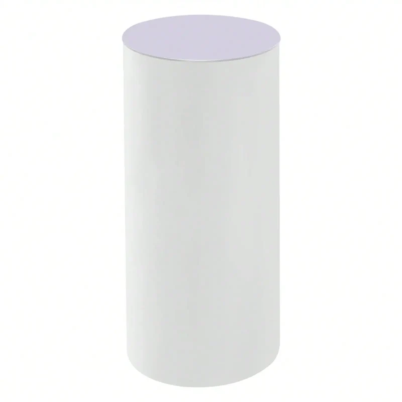 3Pcs White Cylinder Pedestal Stands Round Cylinder Pedestal Display Plinth Pillars For Wedding Party Decor