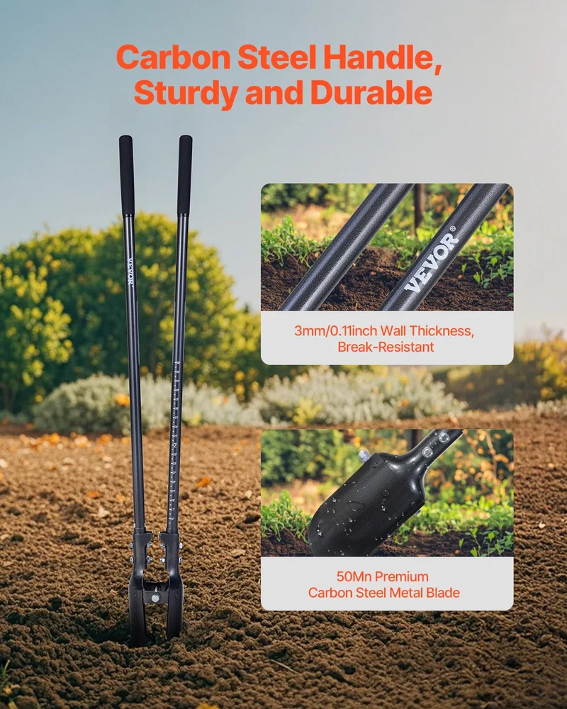 VEVOR Heavy Duty Manual Post Hole Digger for Gardening