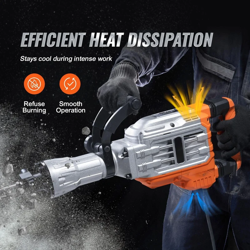 SucceBuy Heavy Duty Electric Demolition Jack Hammer Concrete Breaker