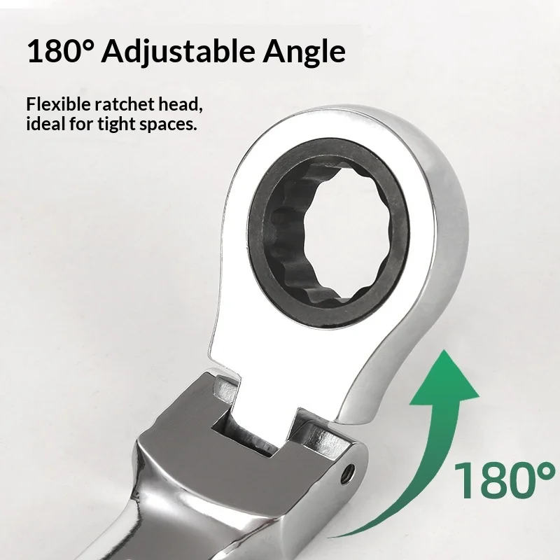 Double End Ratchet Wrench Set for Garage and Home Repair