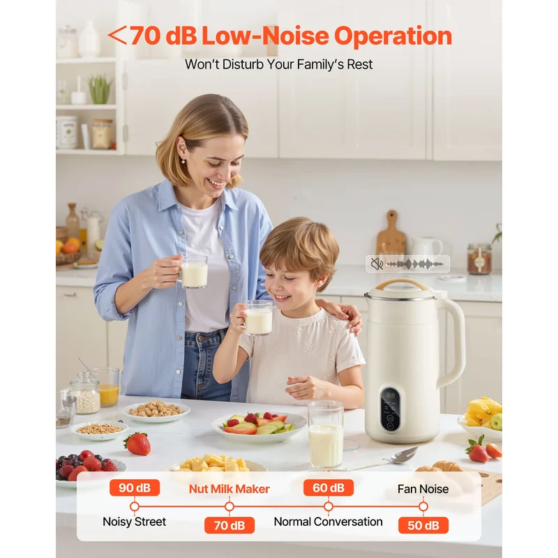 VEVOR 8 In 1 Nut Milk Maker With Self Cleaning Function