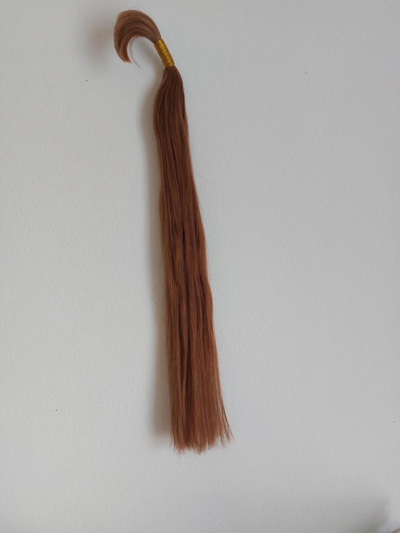 asiatische Zöpfe Nr. 33 kastanie - Länge 60 cm