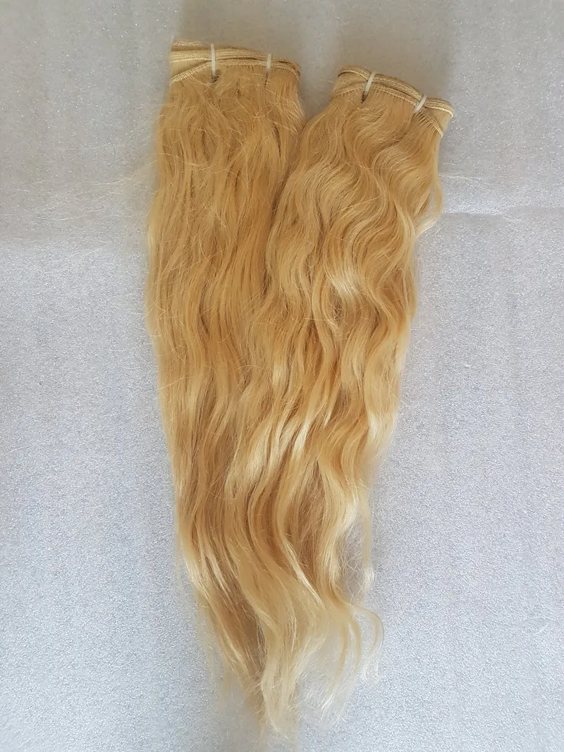 Indisches Haar auf Tresse ca. 50 cm - honigblond Nr. 24