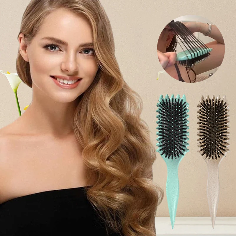 Curlovia Haarbürste 3-in-1 für Locken und tägliches Styling
