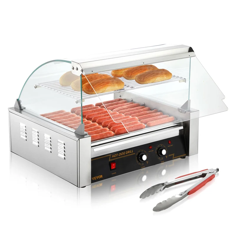 SucceBuy Commercial Hot Dog Roller Grill for Events and Home