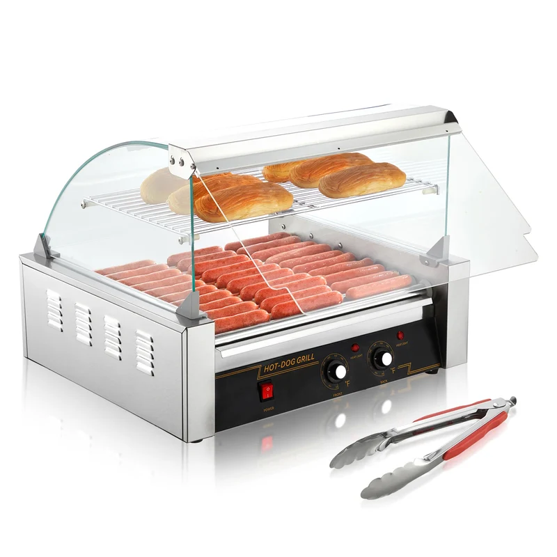 SucceBuy Commercial Hot Dog Roller Grill for Events and Home