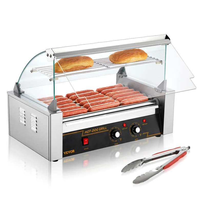 SucceBuy Commercial Hot Dog Roller Grill for Events and Home