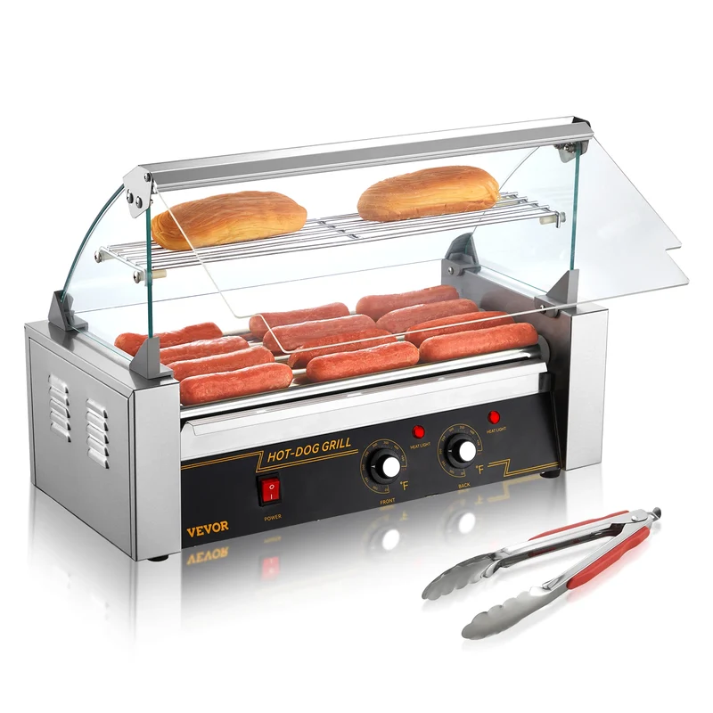 SucceBuy Commercial Hot Dog Roller Grill for Events and Home